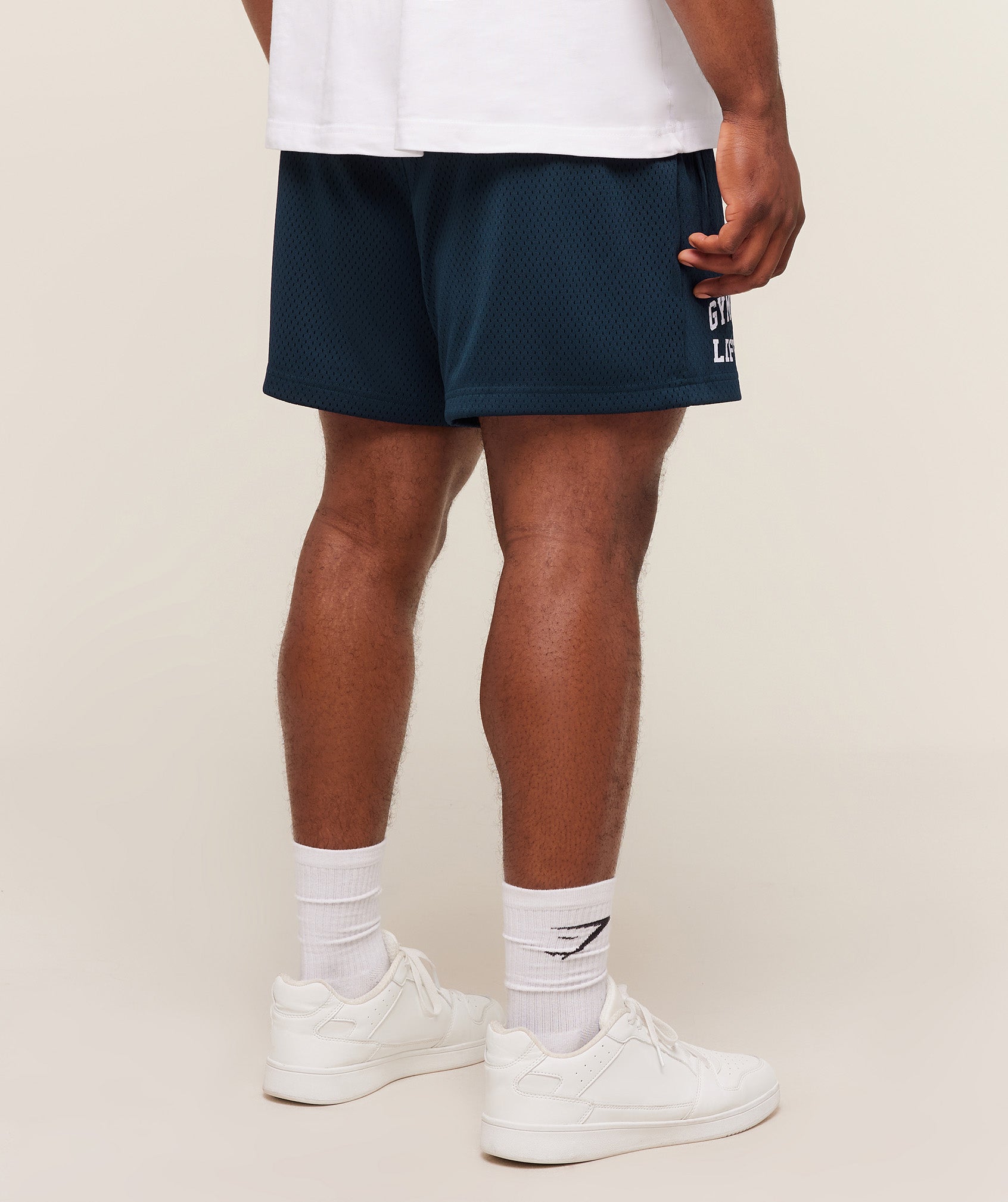 Gymshark Lifting Mesh 5" Shorts Navy