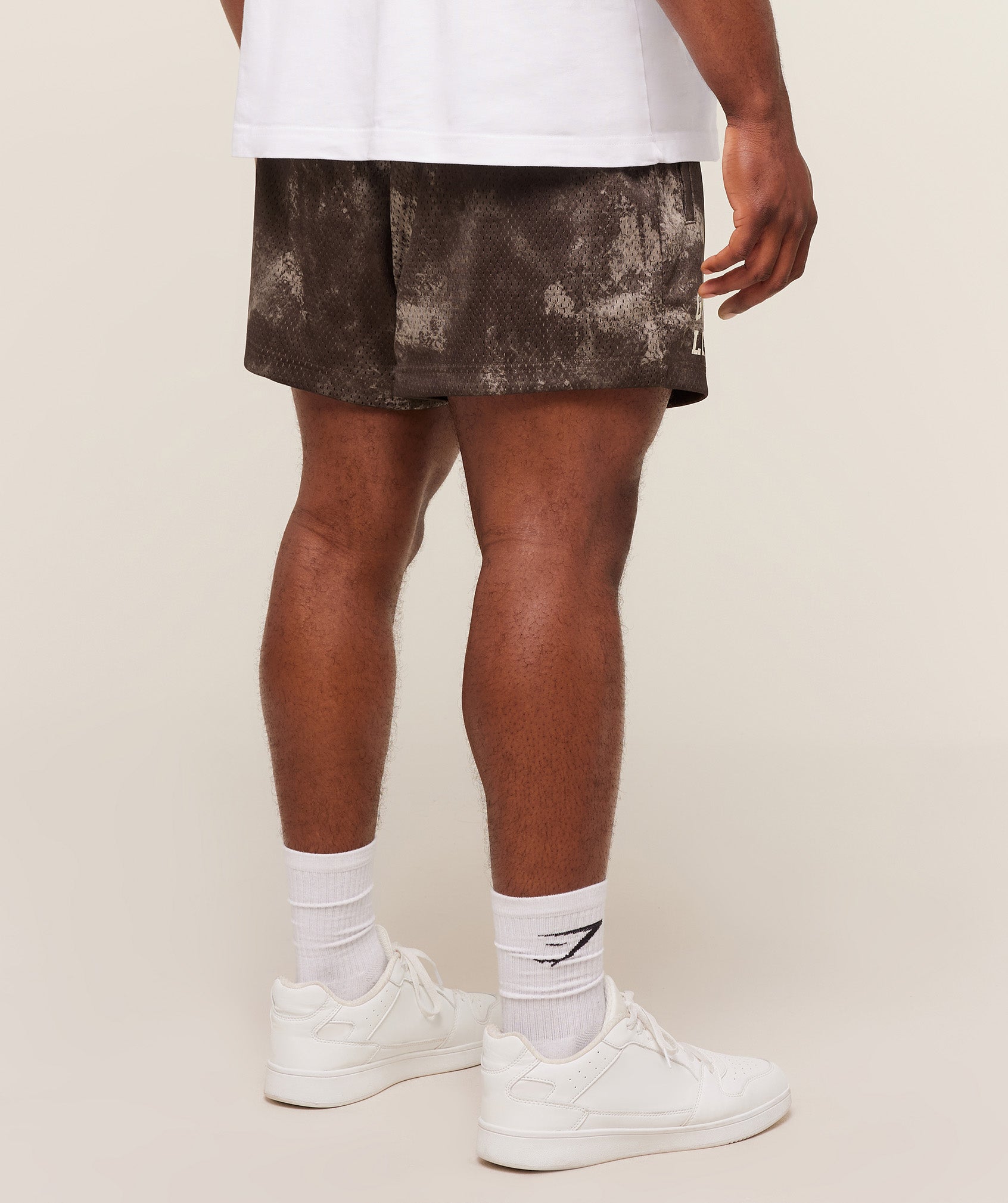 Gymshark Lifting Mesh 5" Shorts Lifestyle Brown