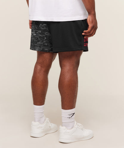 Gymshark Lifting Mesh 5" Shorts Ash Grey