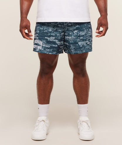 Gymshark Lifting Mesh 5" Shorts Smoke Blue