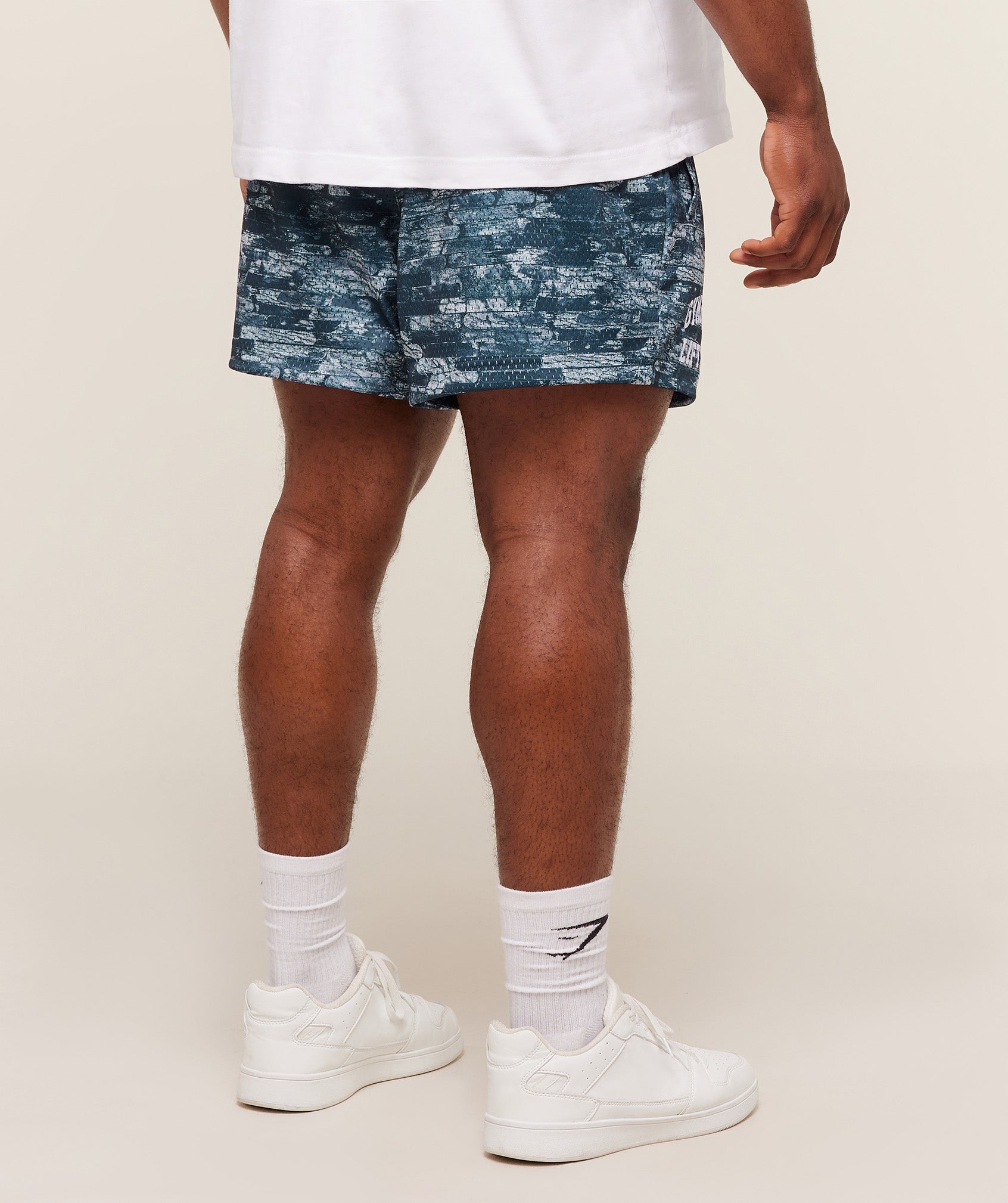 Gymshark Lifting Mesh 5" Shorts Smoke Blue