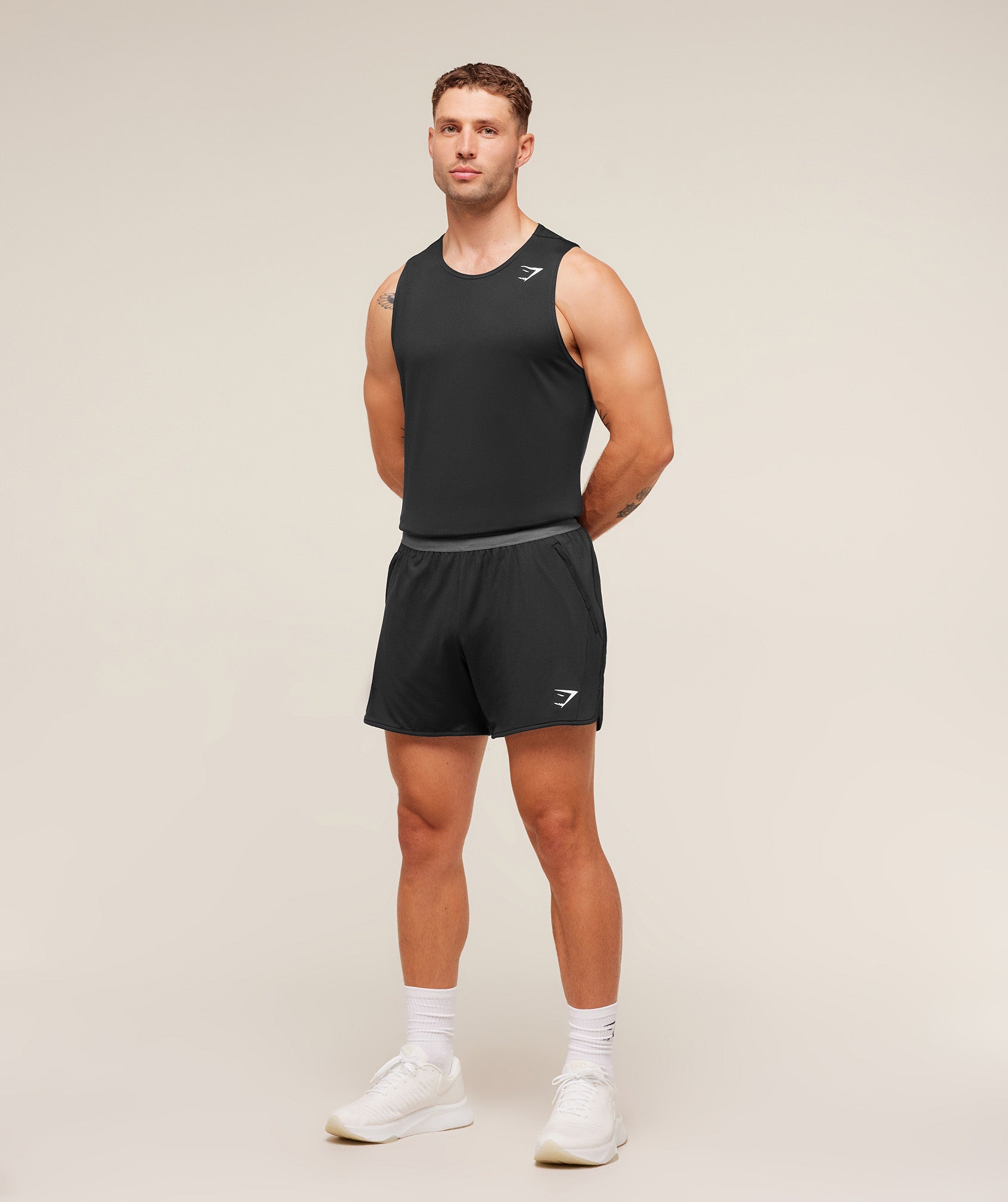 Gymshark Mesh Hybrid 5" Shorts Black