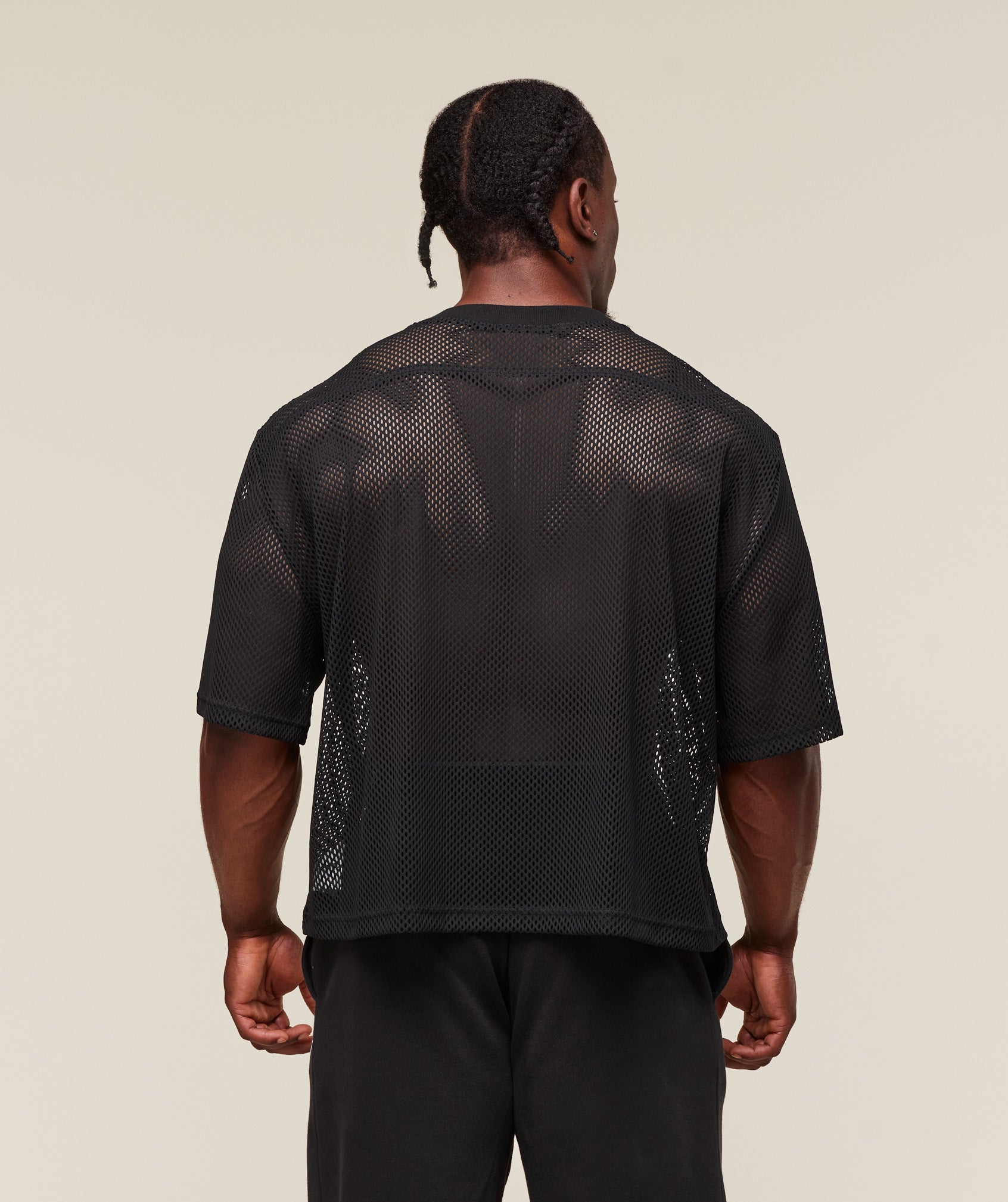 Gymshark Mesh Oversized T-Shirt Black