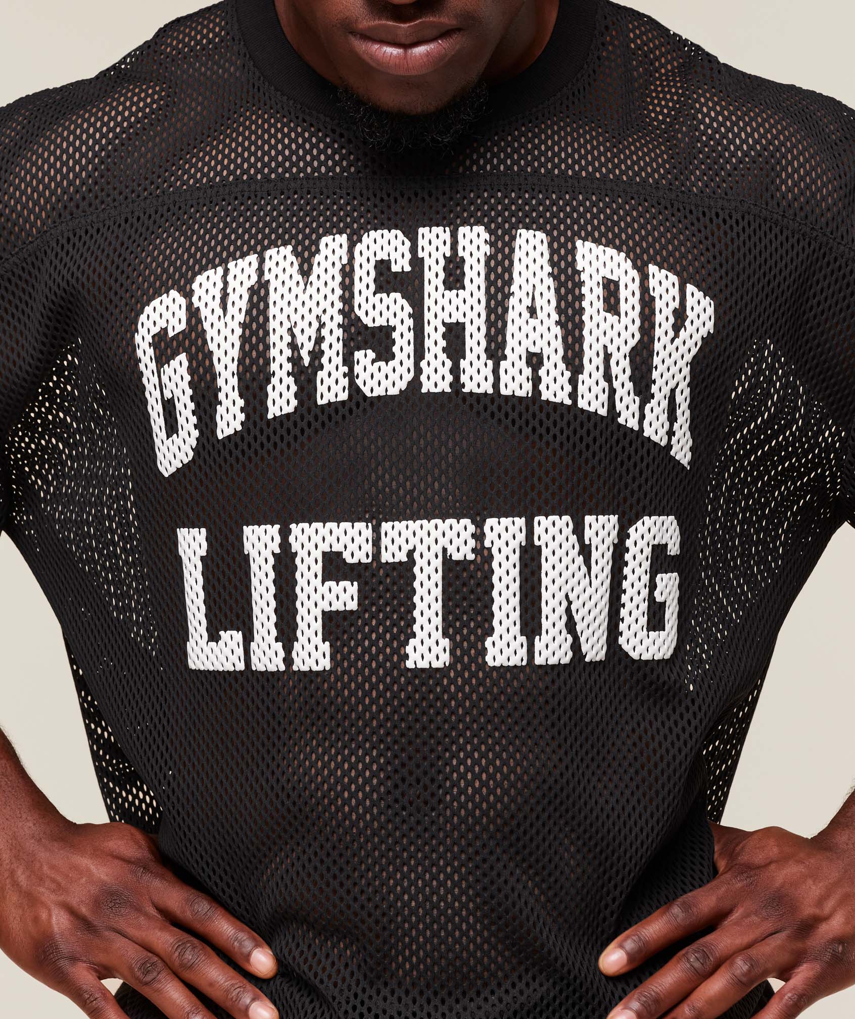 Gymshark Mesh Oversized T-Shirt Black