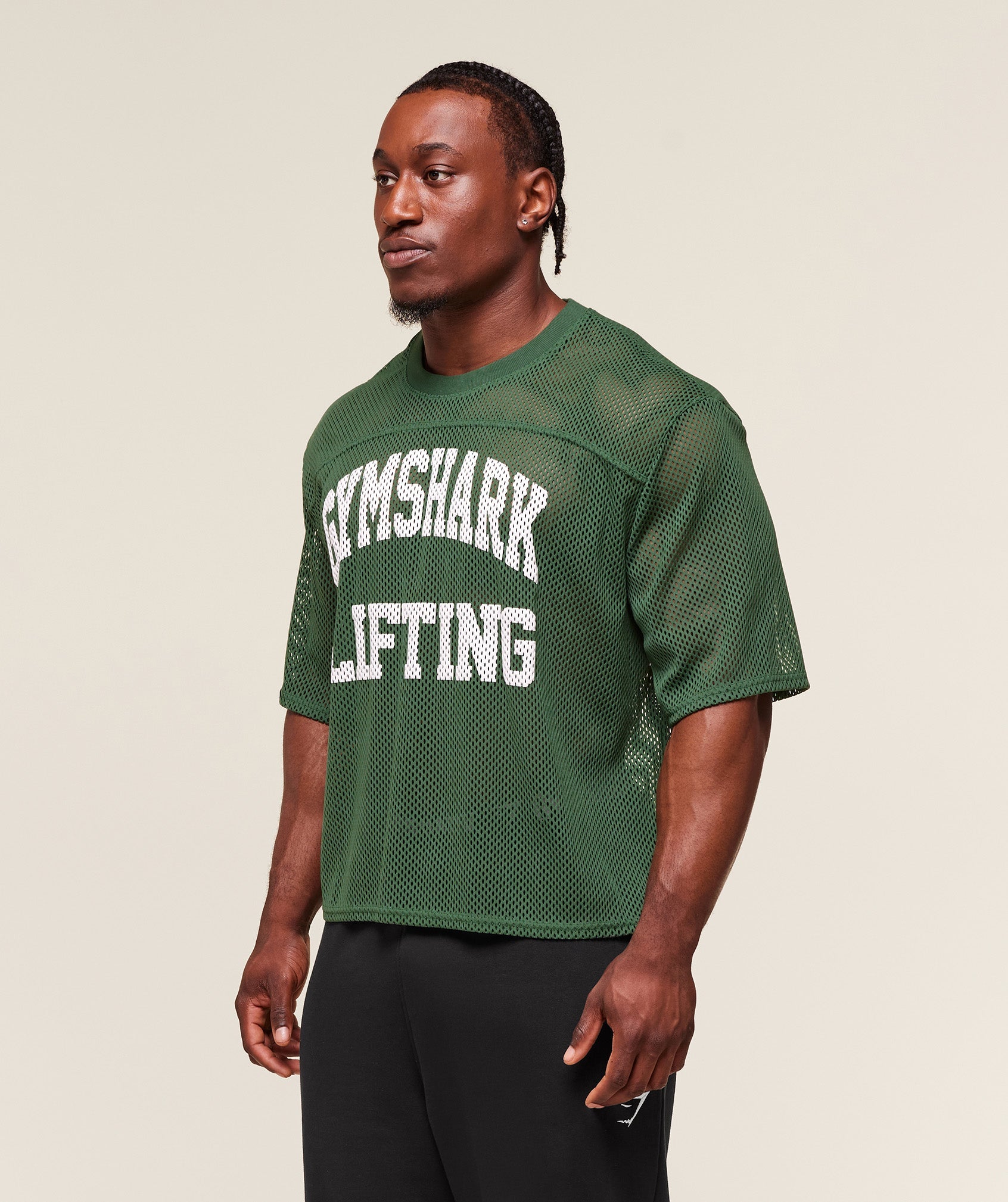 Gymshark Mesh Oversized T-Shirt Classic Green