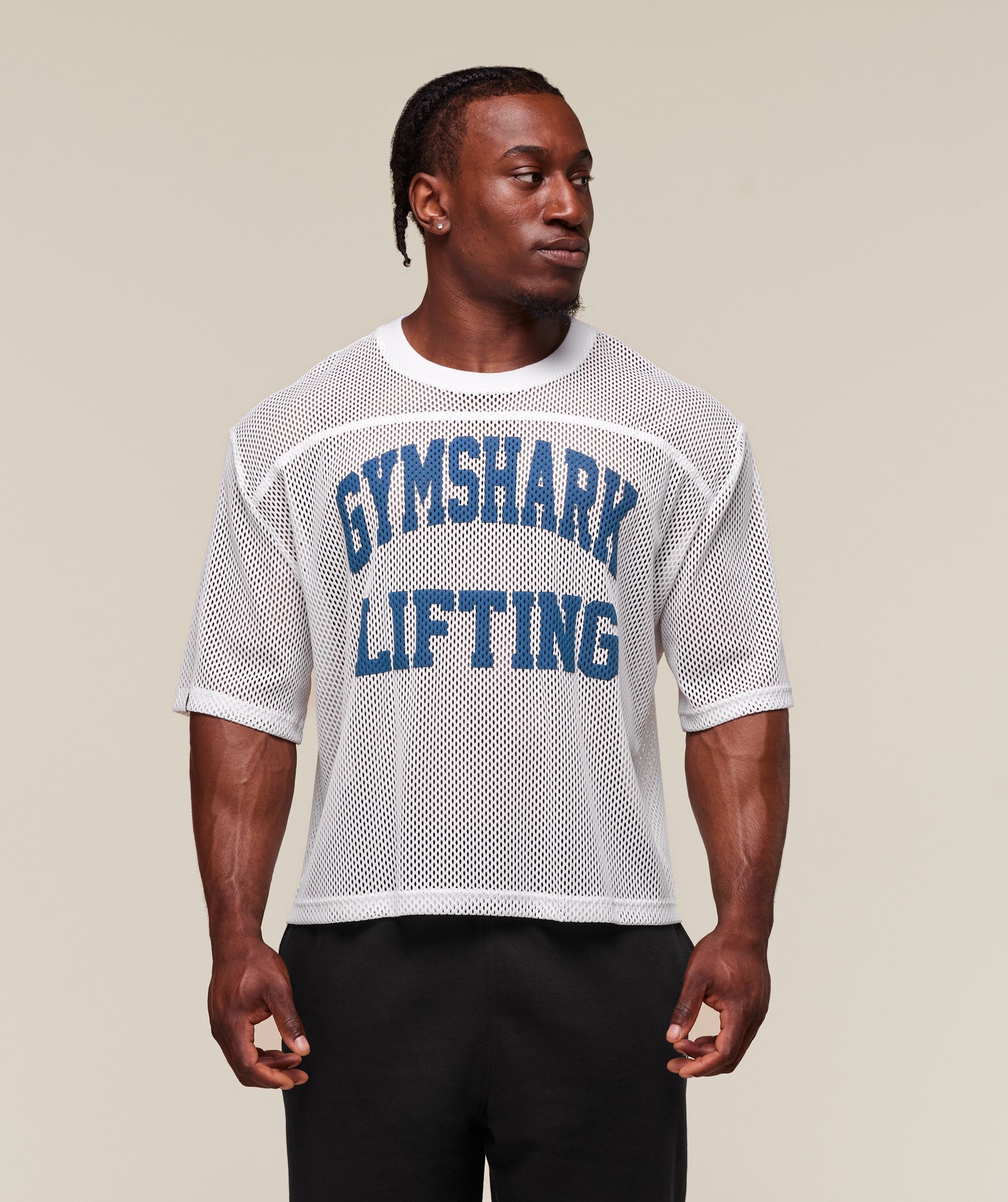 Gymshark Mesh Oversized T-Shirt White