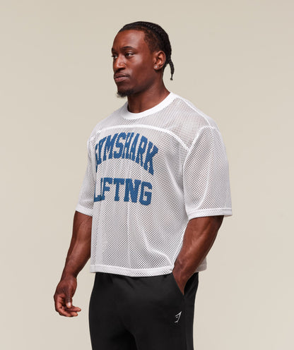Gymshark Mesh Oversized T-Shirt White