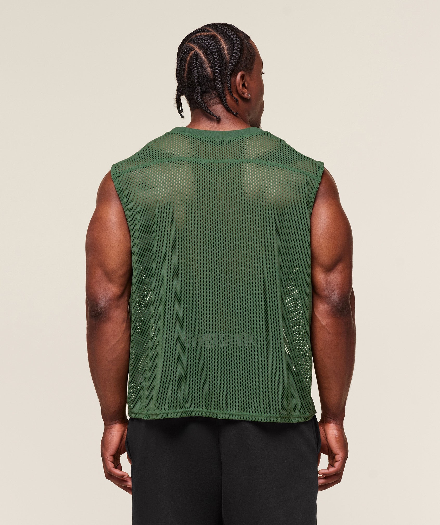 Gymshark Mesh Oversized Tank Classic Green