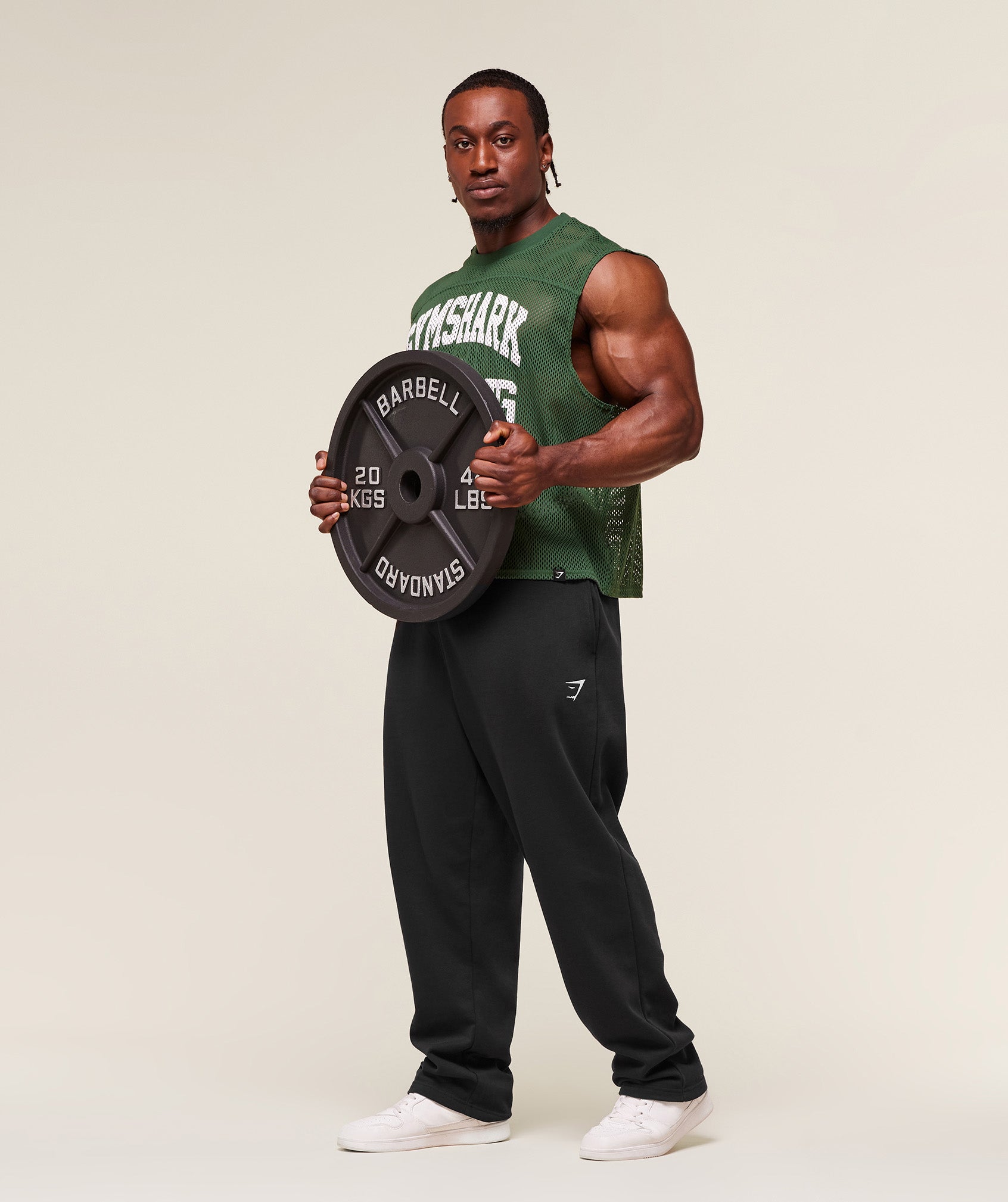 Gymshark Mesh Oversized Tank Classic Green