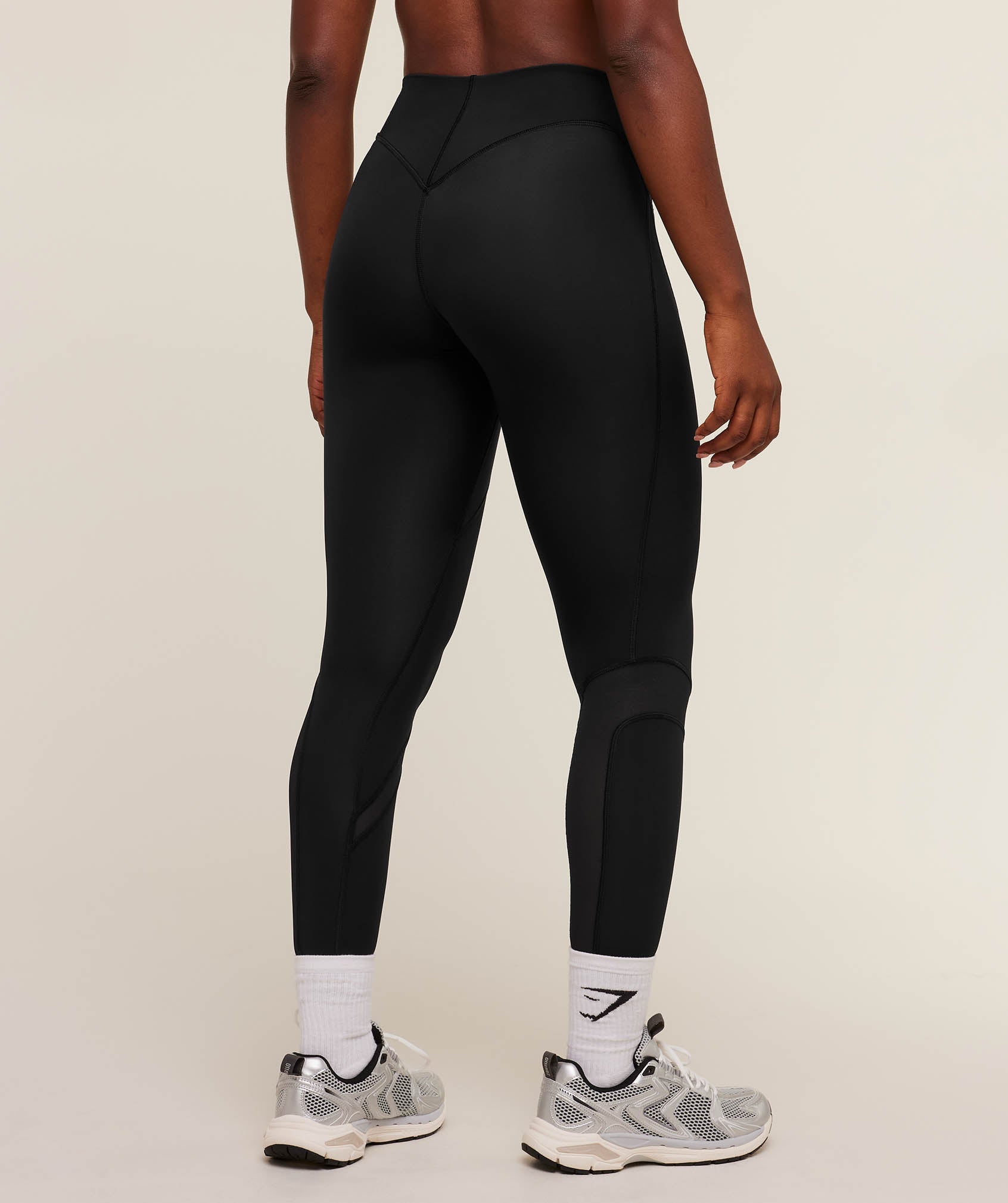 Women's Gymshark Mesh Panel Leggings Gs Black