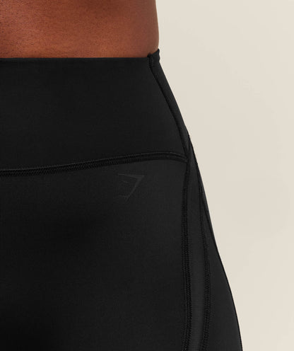 Women's Gymshark Mesh Panel Leggings Gs Black