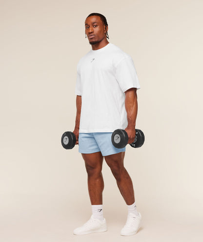 Gymshark Lifting Mesh 5" Shorts Chilled Blue