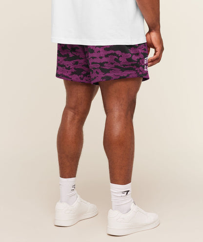 Gymshark Lifting Mesh 5" Shorts Super-Set Pink