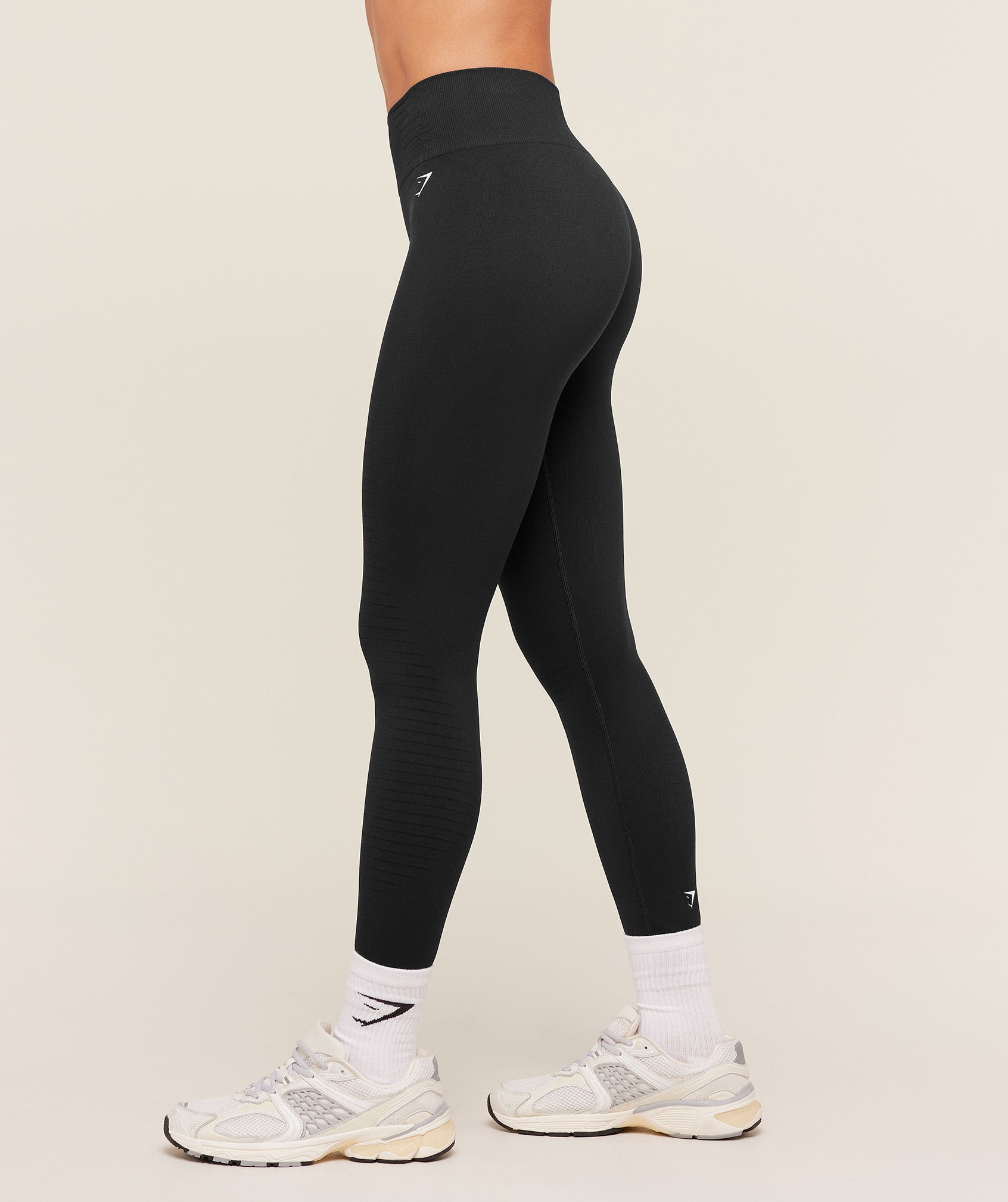 Women's Gymshark Steel Seamless Leggings Gs Black