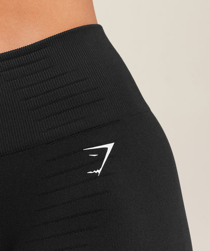 Women's Gymshark Steel Seamless Leggings Gs Black
