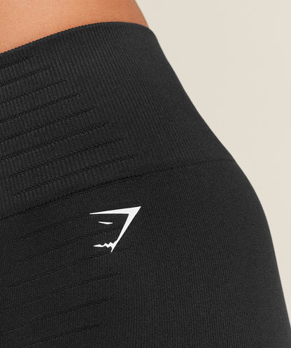 Women's Gymshark Steel Seamless Shorts Gs Black