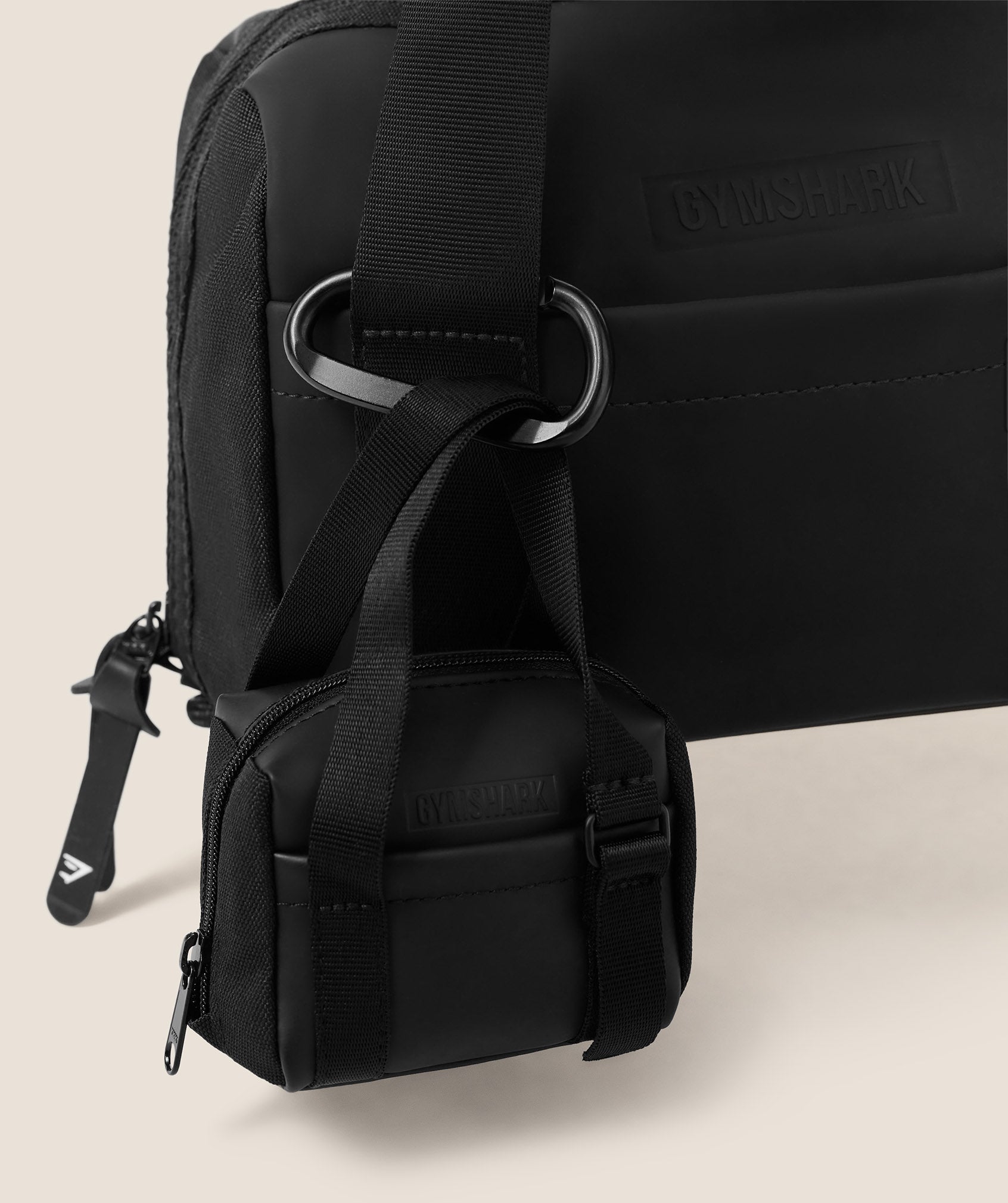 Women's Gymshark Everyday Mini Holdall Keychain Gs Black