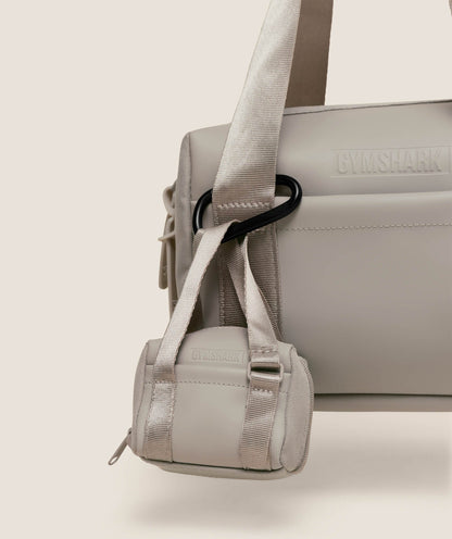 Women's Gymshark Everyday Mini Holdall Keychain Mushroom Grey
