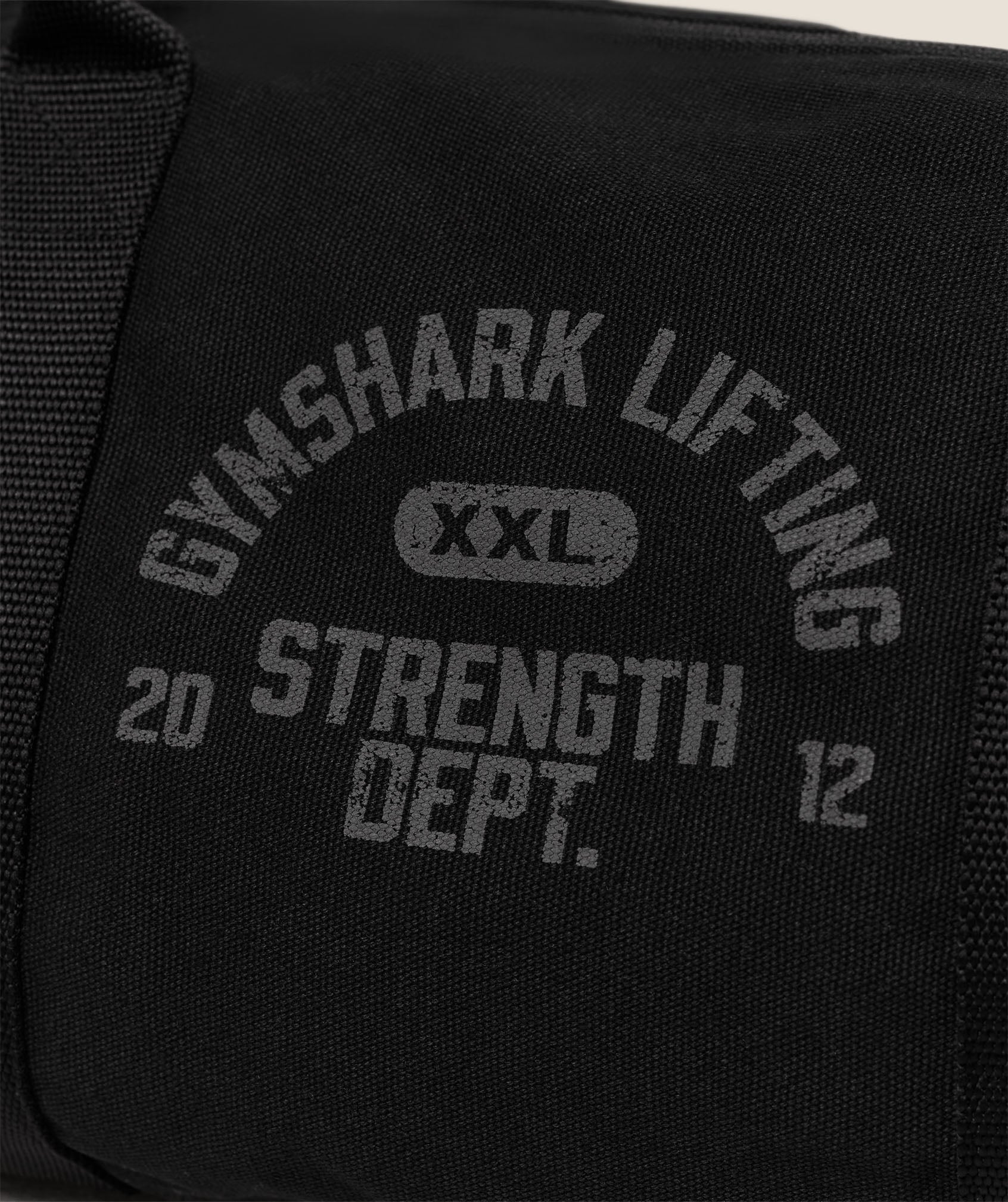 Gymshark Strength Dept Mini Canvas Duffle Bag Black