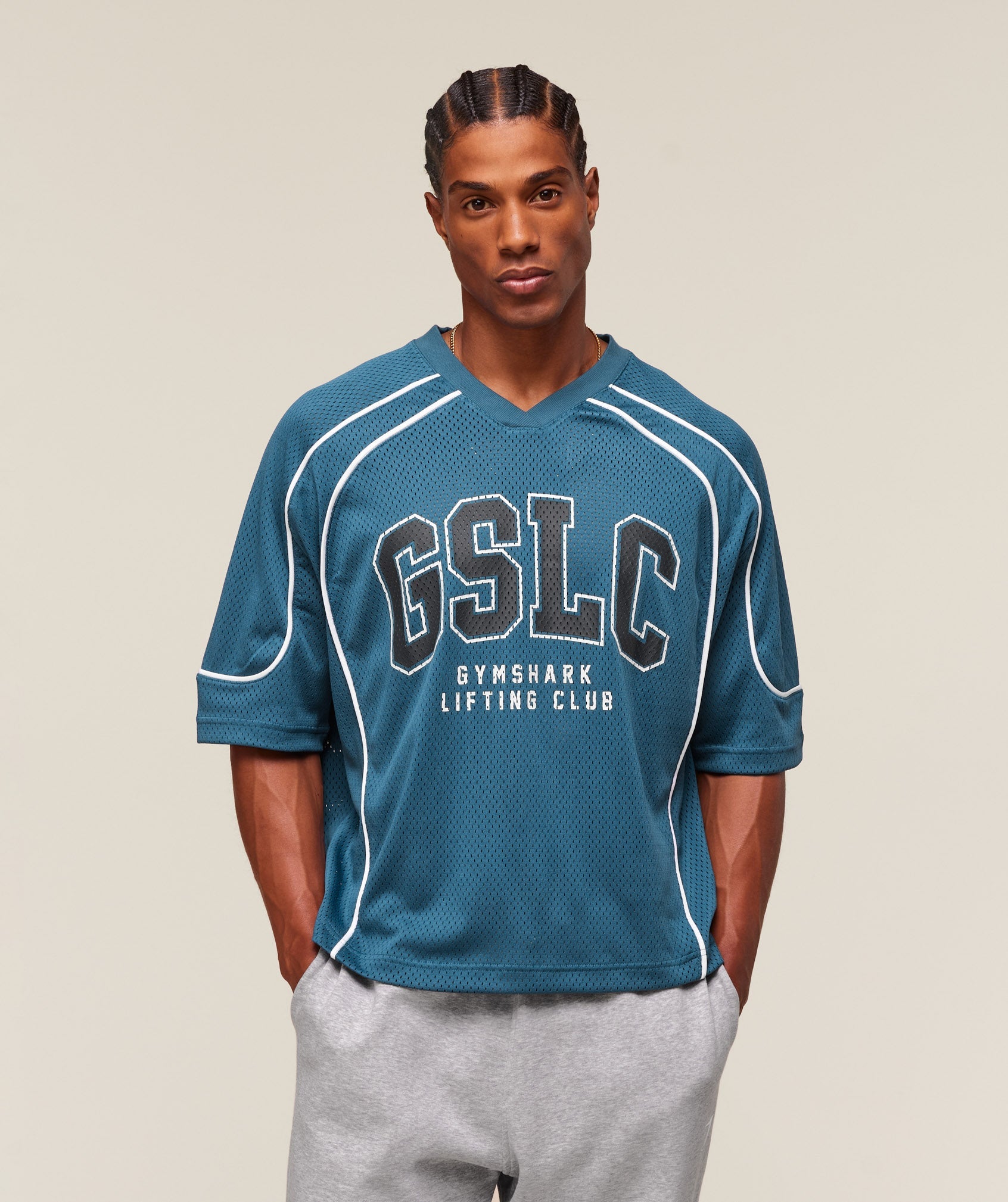 Gymshark Gslc Sports Jersey Success Blue