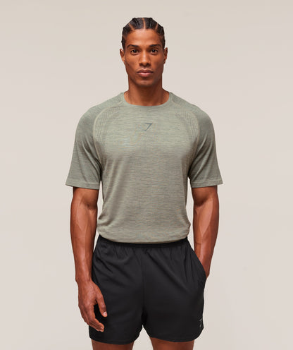 Gymshark Versatile Seamless T-Shirt Chalk Green