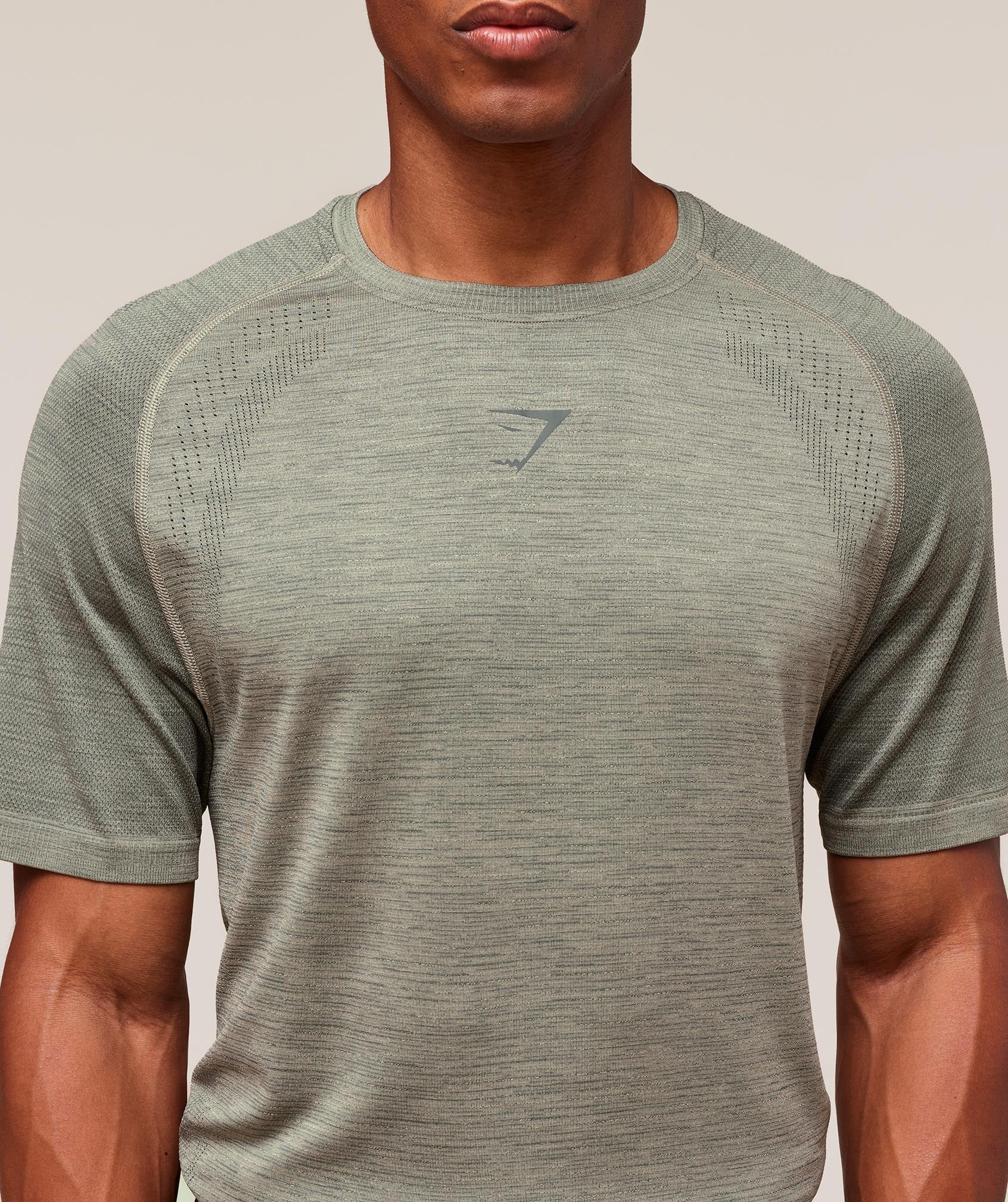 Gymshark Versatile Seamless T-Shirt Chalk Green