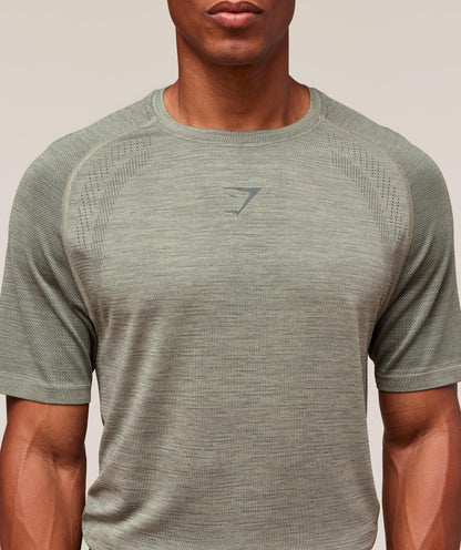 Gymshark Versatile Seamless T-Shirt Chalk Green
