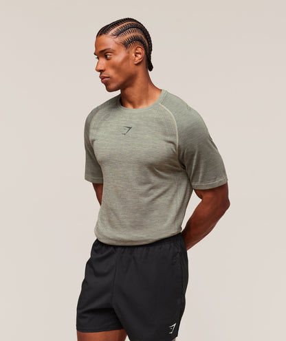 Gymshark Versatile Seamless T-Shirt Chalk Green