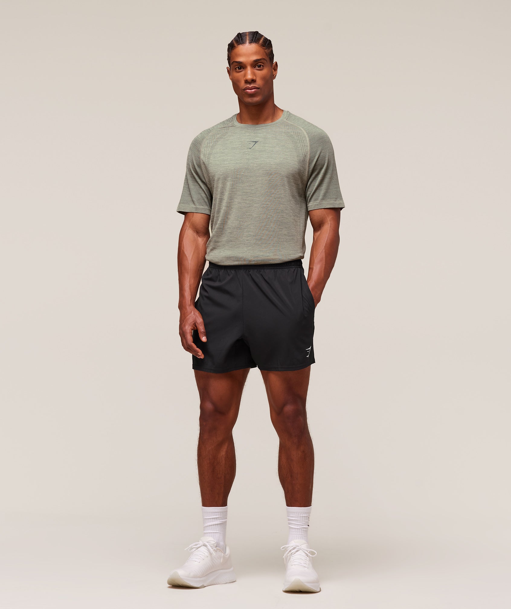 Gymshark Versatile Seamless T-Shirt Chalk Green