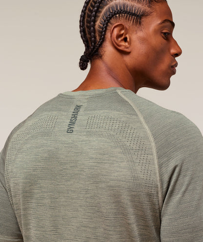 Gymshark Versatile Seamless T-Shirt Chalk Green