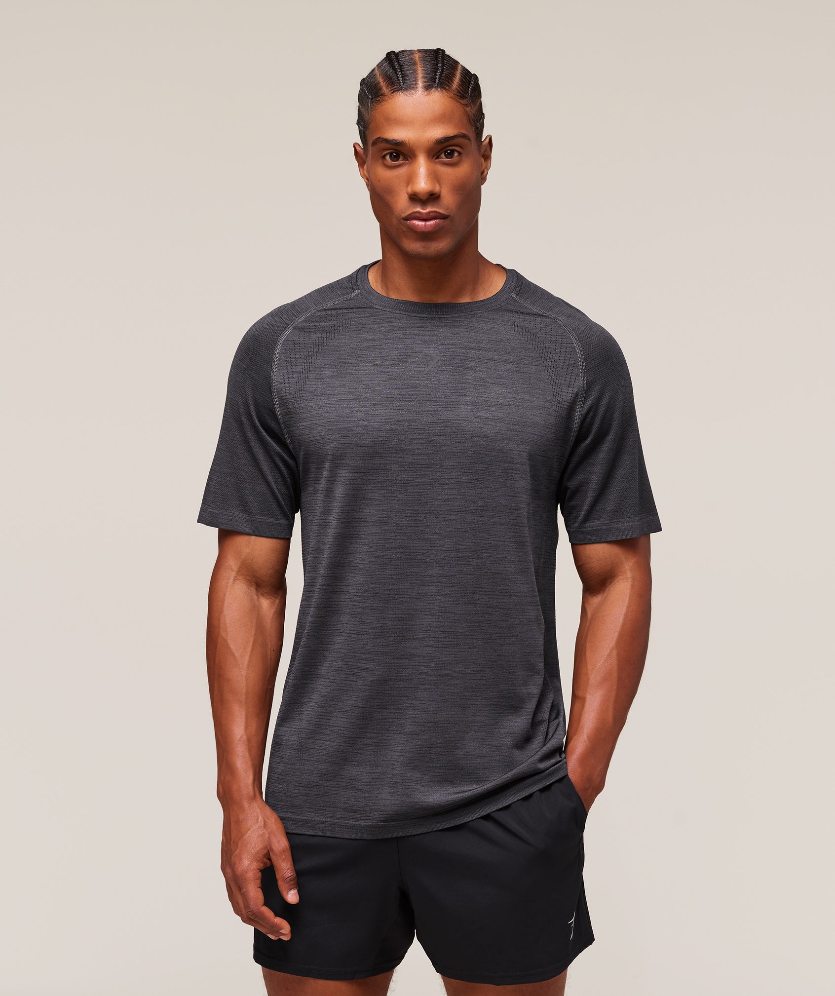 Gymshark Versatile Seamless T-Shirt Dark Grey