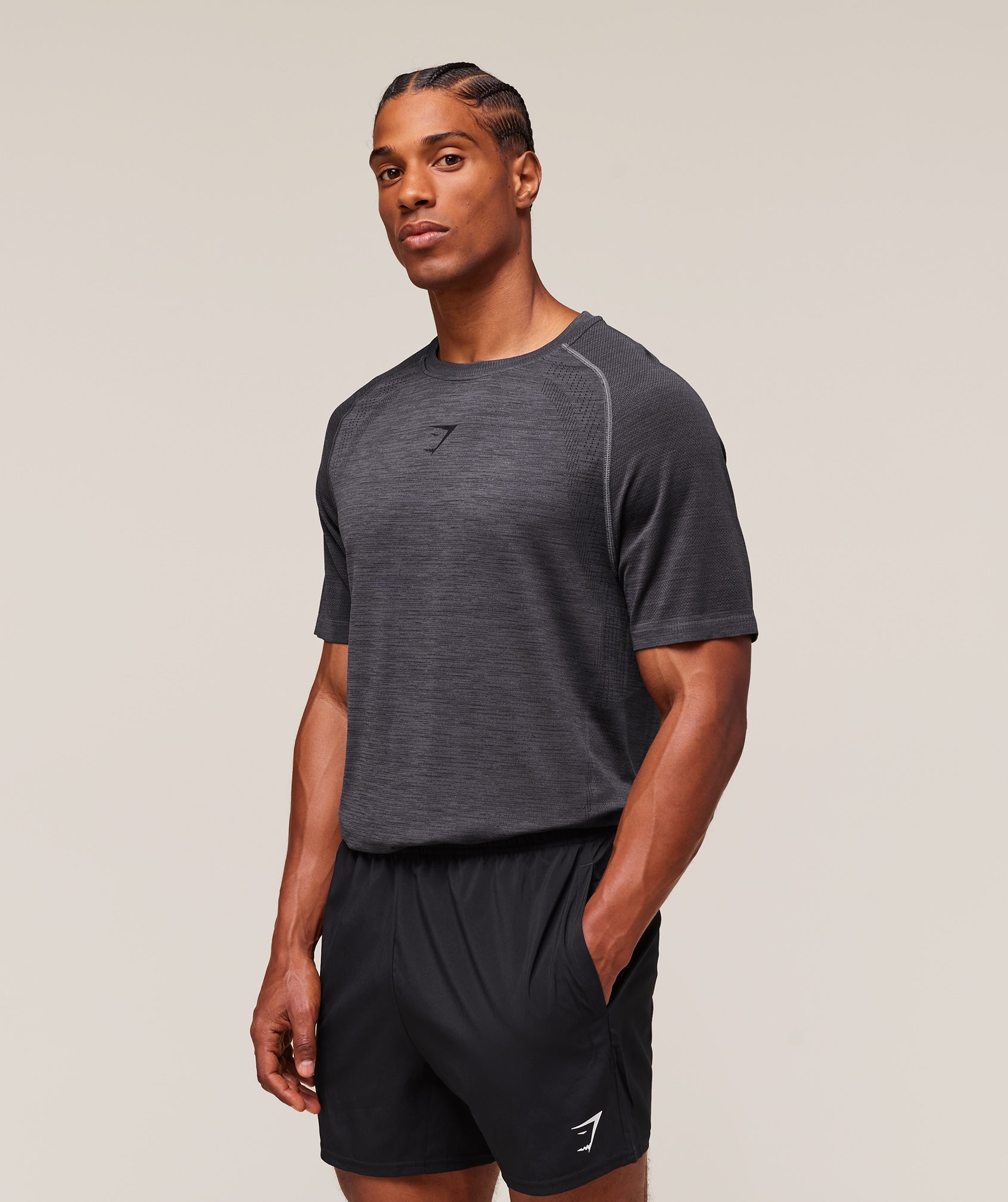 Gymshark Versatile Seamless T-Shirt Dark Grey