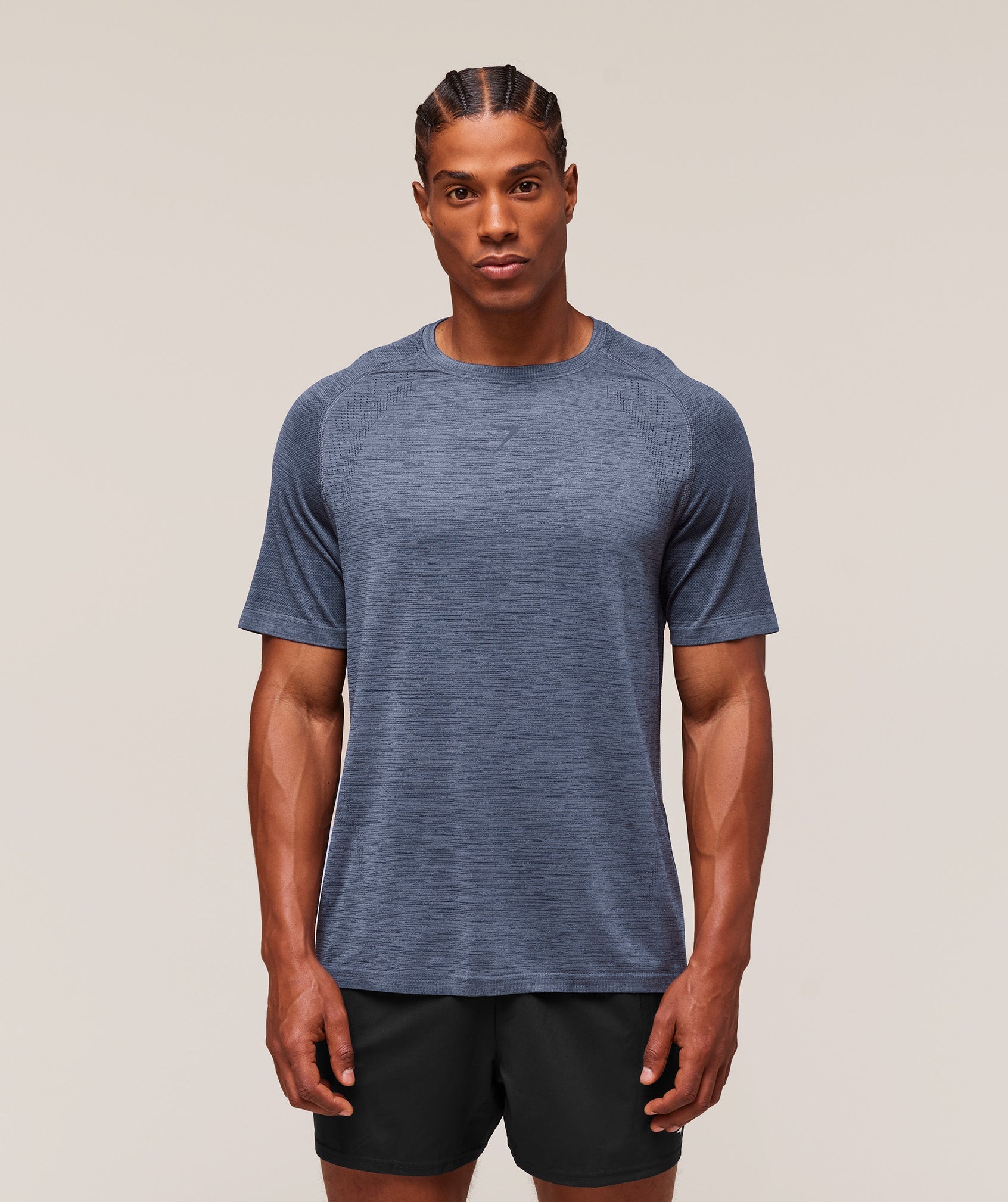 Gymshark Versatile Seamless T-Shirt Iron Blue