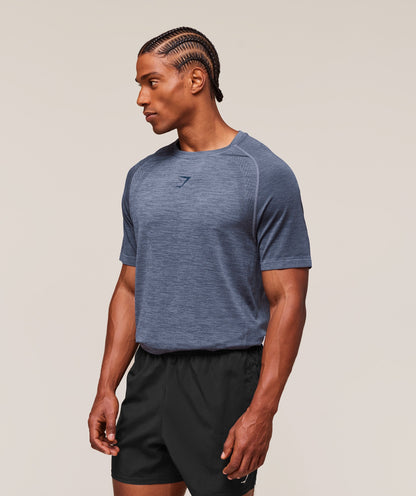 Gymshark Versatile Seamless T-Shirt Iron Blue