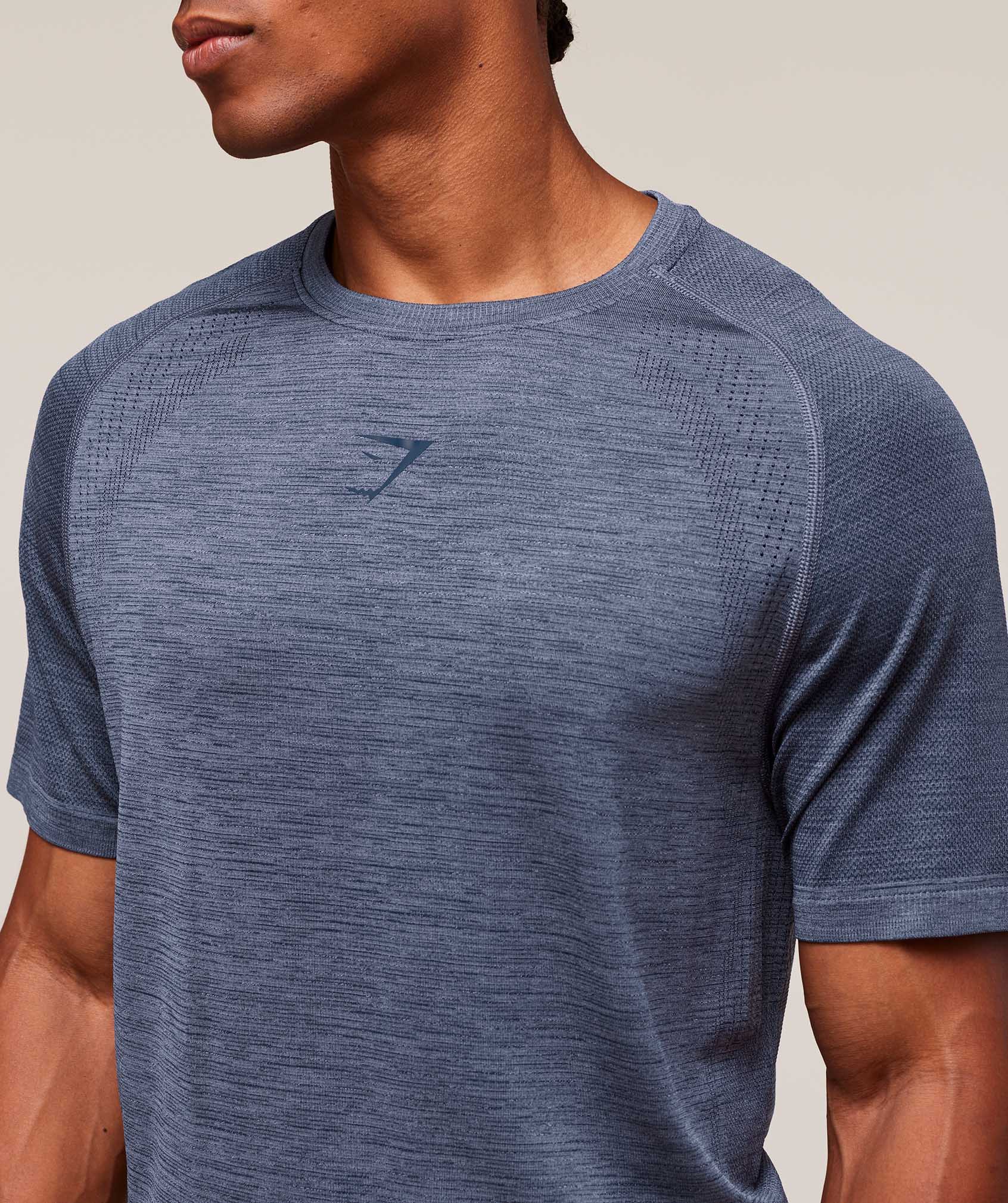 Gymshark Versatile Seamless T-Shirt Iron Blue
