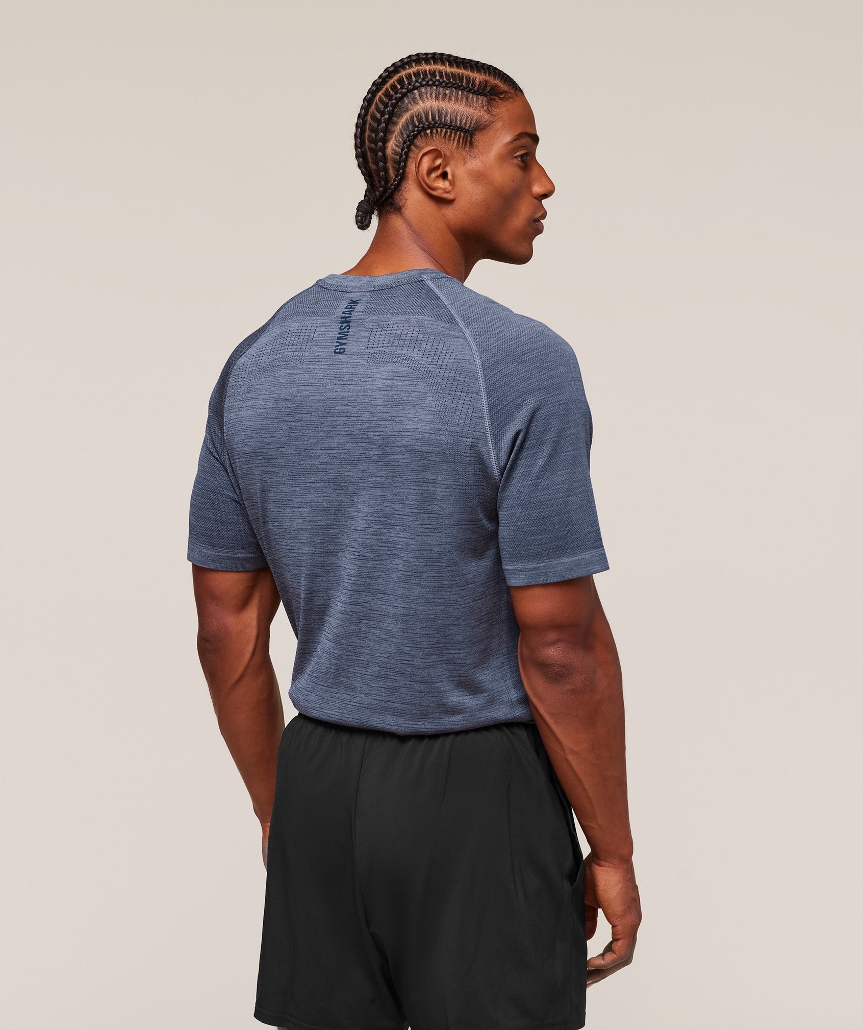 Gymshark Versatile Seamless T-Shirt Iron Blue