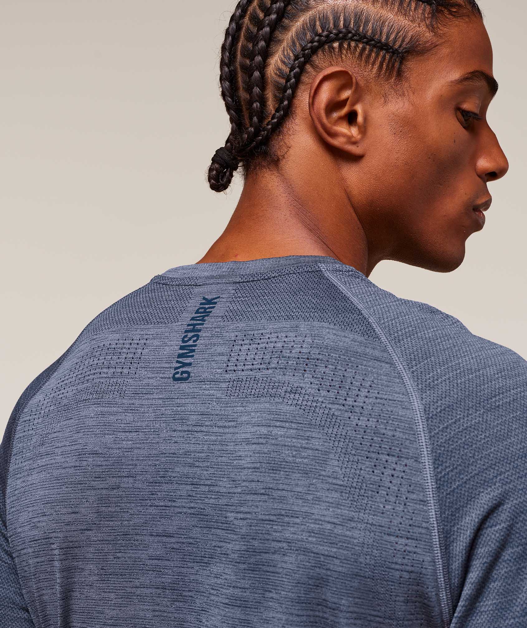 Gymshark Versatile Seamless T-Shirt Iron Blue