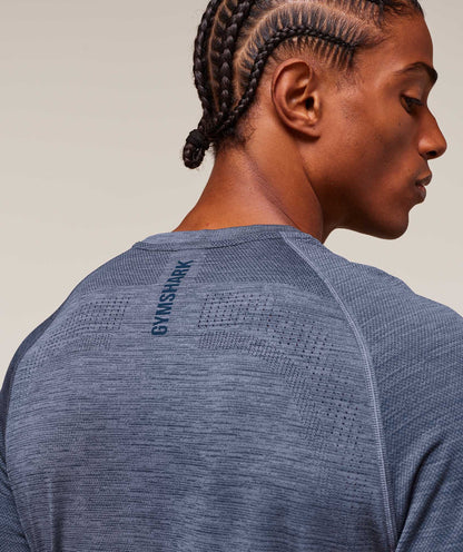 Gymshark Versatile Seamless T-Shirt Iron Blue