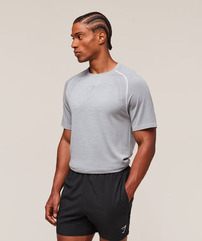 Gymshark Versatile Seamless T-Shirt Light Grey