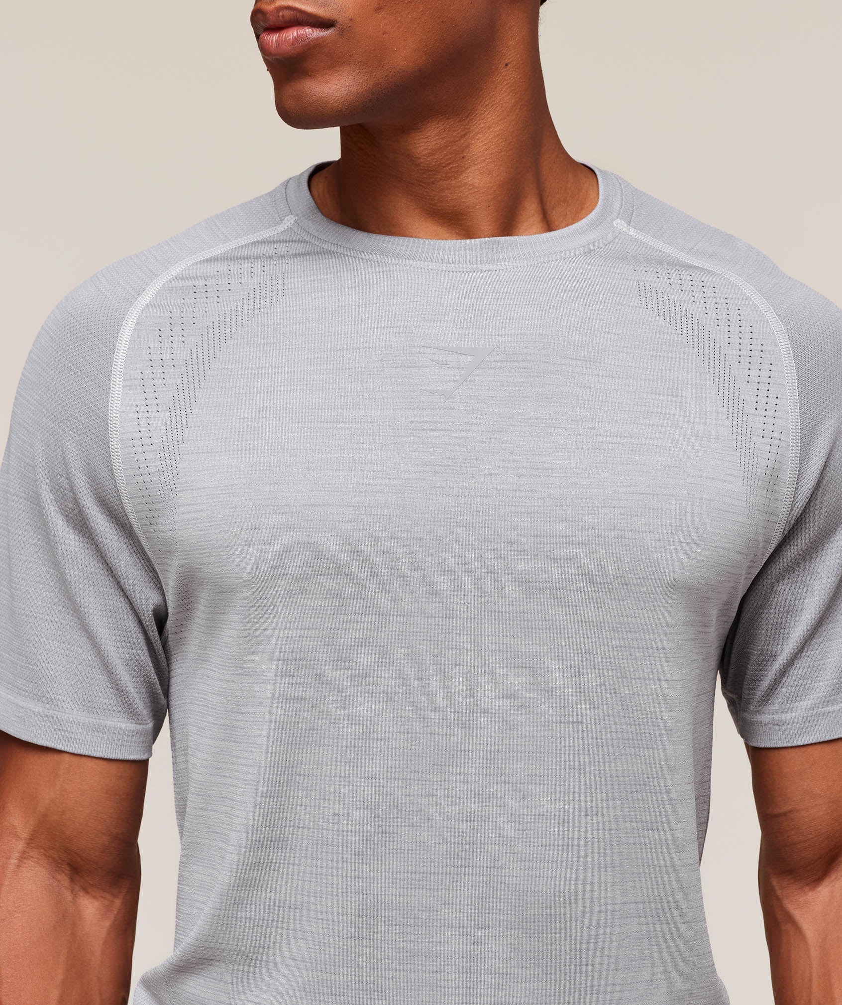 Gymshark Versatile Seamless T-Shirt Light Grey