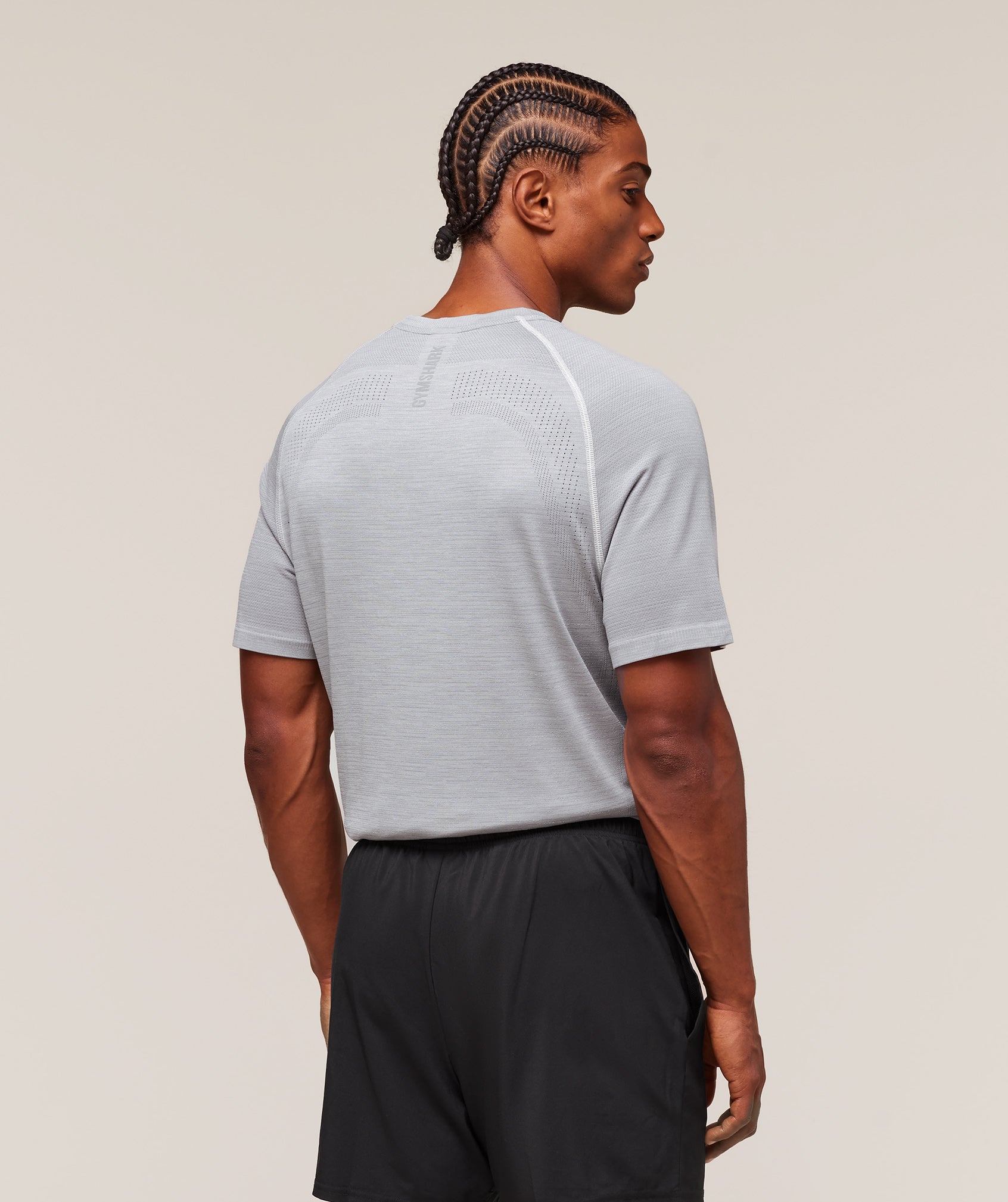 Gymshark Versatile Seamless T-Shirt Light Grey