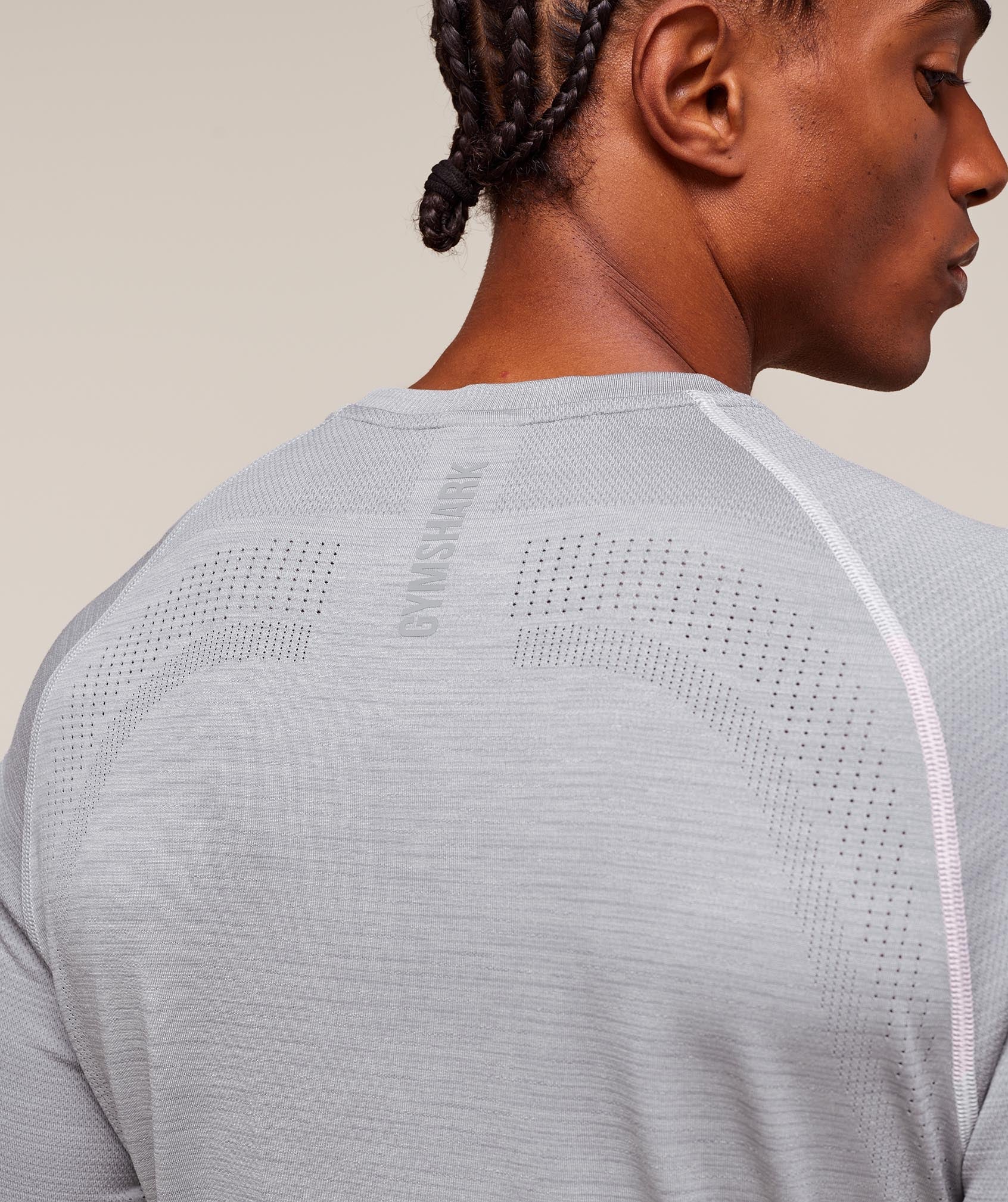 Gymshark Versatile Seamless T-Shirt Light Grey