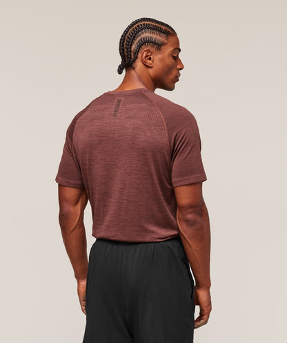 Gymshark Versatile Seamless T-Shirt Rust Brown