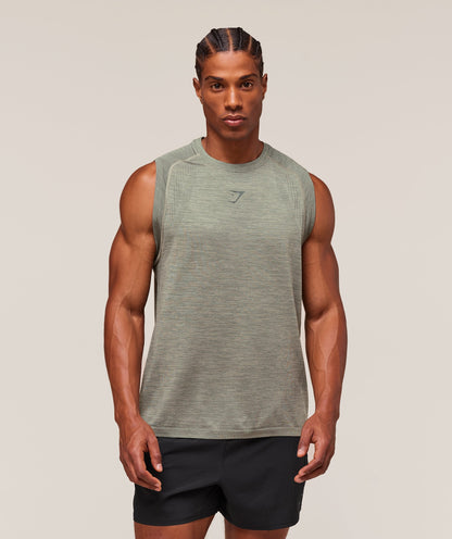 Gymshark Versatile Seamless Tank Chalk Green