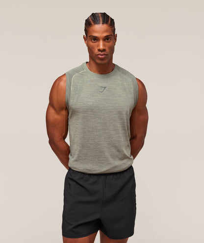 Gymshark Versatile Seamless Tank Chalk Green