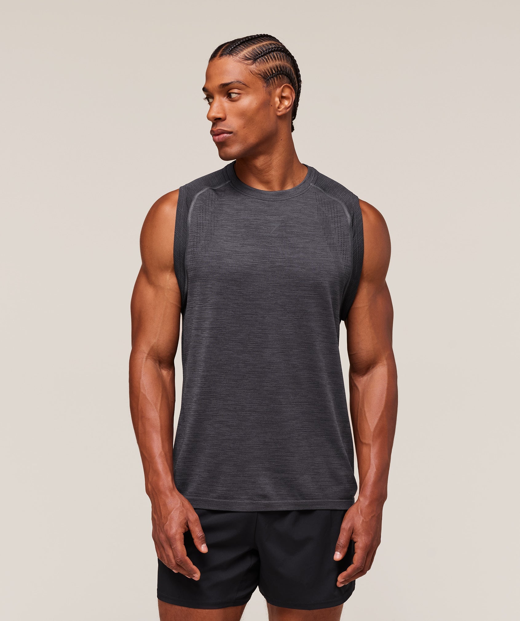 Gymshark Versatile Seamless Tank Dark Grey