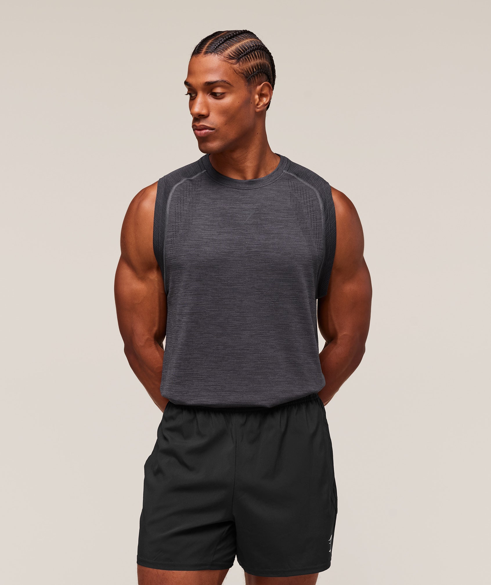 Gymshark Versatile Seamless Tank Dark Grey