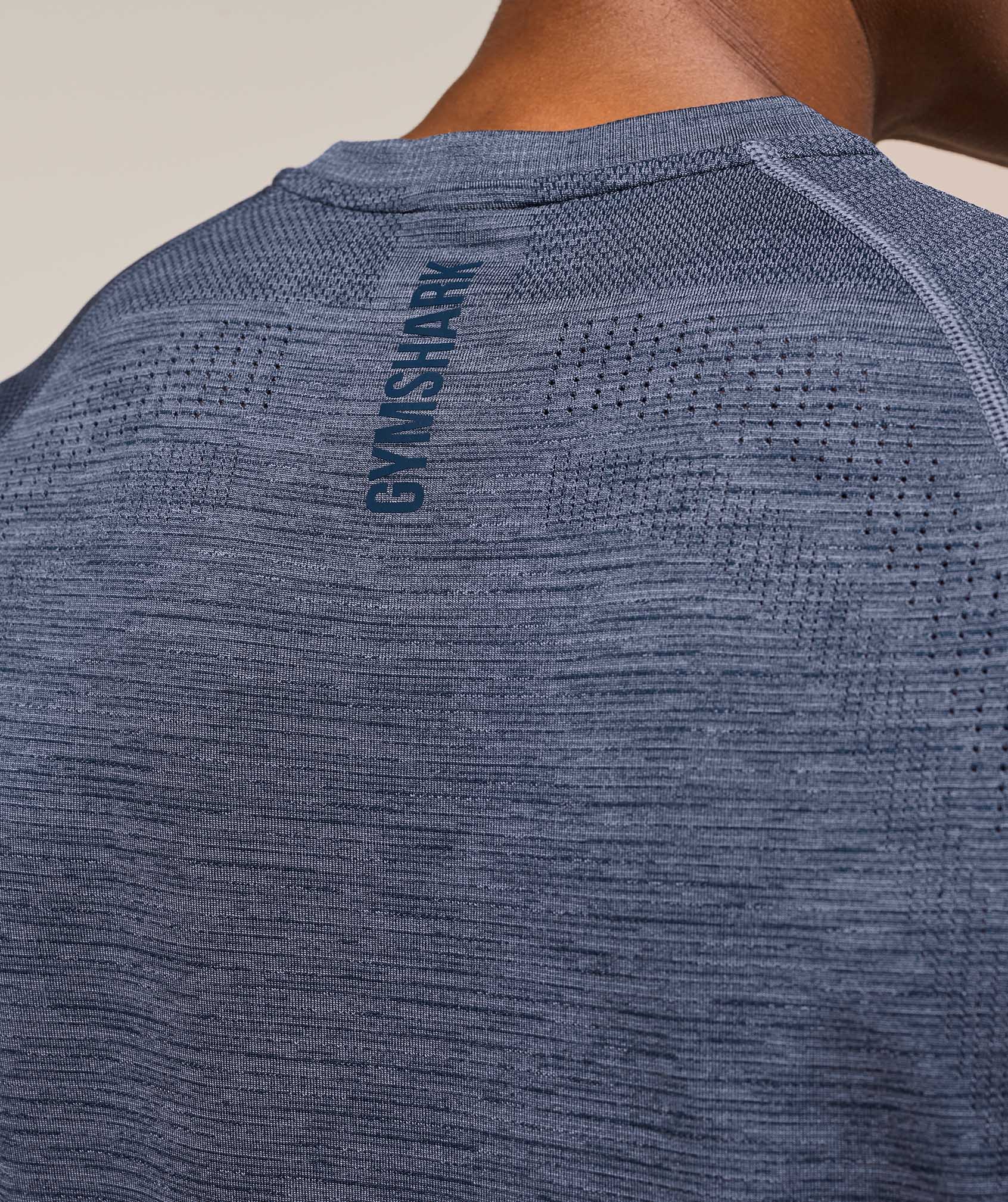 Gymshark Versatile Seamless Tank Iron Blue
