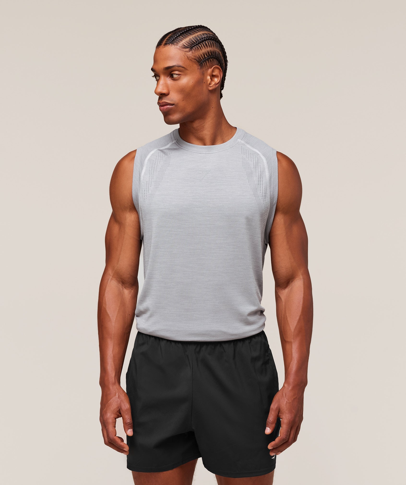 Gymshark Versatile Seamless Tank Light Grey