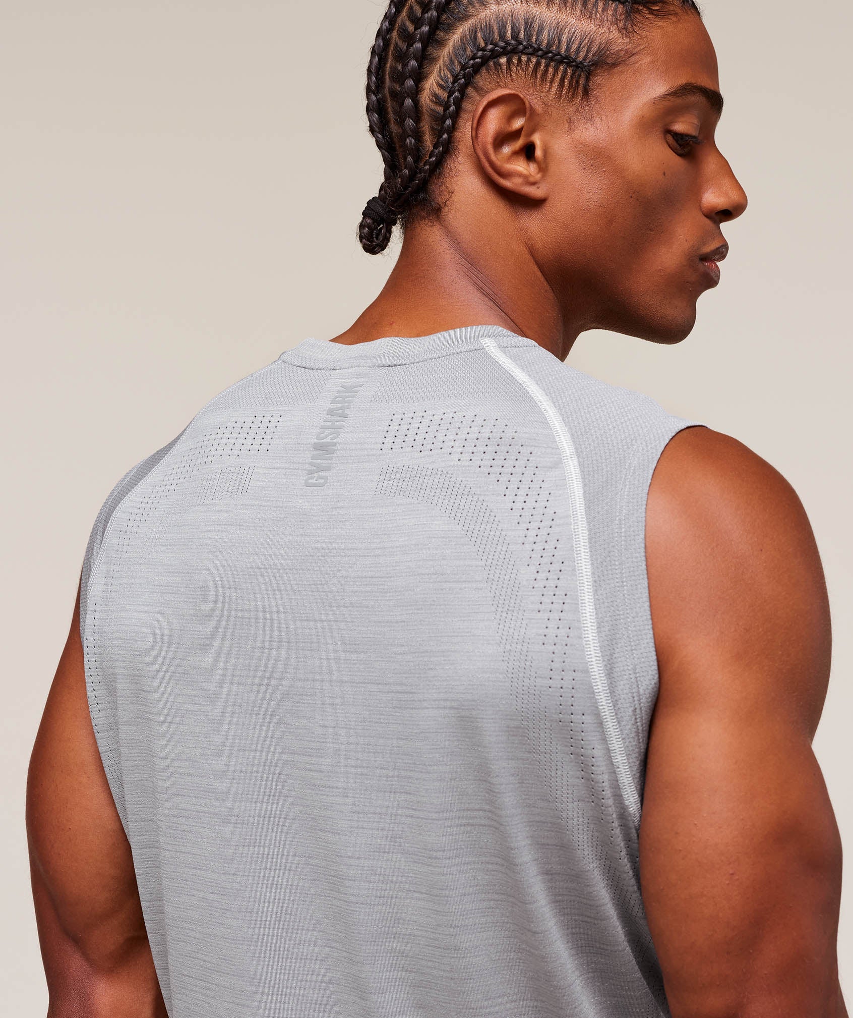 Gymshark Versatile Seamless Tank Light Grey